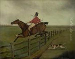 A Set Of Four Steeplechasing Scenes