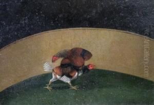 Fighting Cocks by Henry Thomas Alken