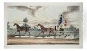 Country Tandem Driven By Sirjohn Lake by Henry Thomas Alken