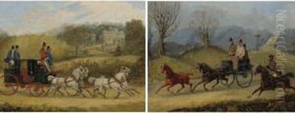 Coach And Four Greys And Tandem Coach - view 1