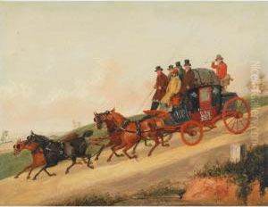 The Exeter - London Royal Mail Coach by Henry Thomas Alken