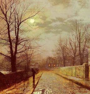 Lane In Cheshire by John Atkinson Grimshaw
