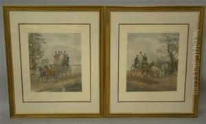 Tandem And Four In Hand by Henry Thomas Alken