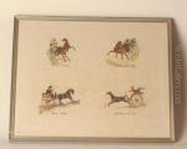 Horses And Carriages In Comic Scenes - view 1
