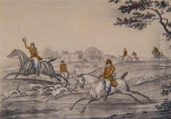 A Pair Of Hunting Scenes - view 1