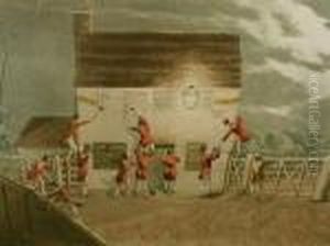 Spree At Melton Mowbray by Henry Thomas Alken