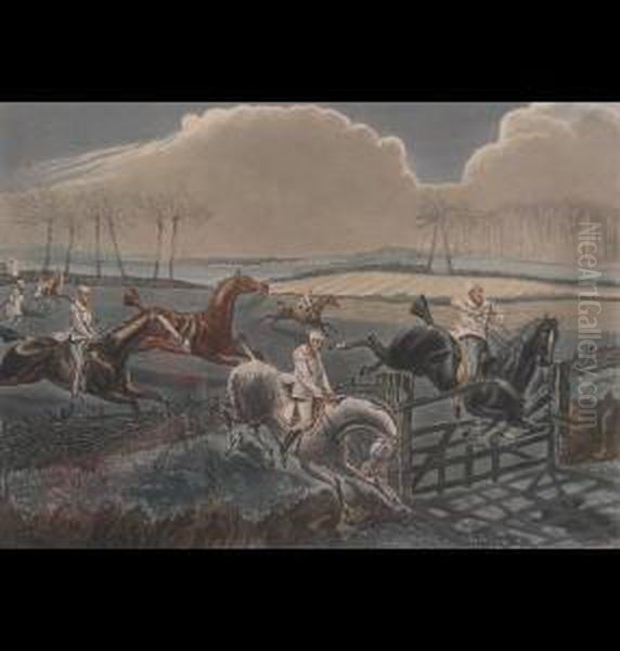 The First Steeple Chase On Record - view 1