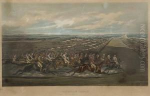 Tattenham Corner And The Winning Post by Henry Thomas Alken