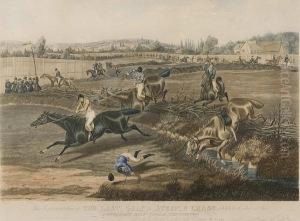 The Last Grand Steeple Chase Which Took Placeat The Hippodrome Racecourse, Kensington by Henry Thomas Alken