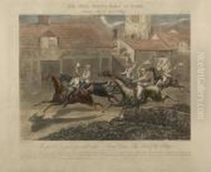 The First Steeplechase On Record, Engraved By John Harris Iii