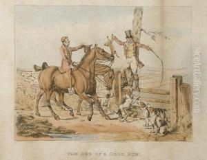 A Set Of Six Hunting Prints by Henry Thomas Alken