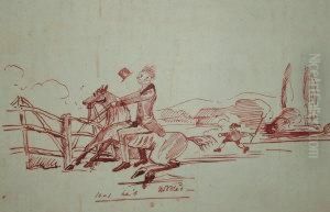 1851- "10-1 He's Nobbled" by Henry Thomas Alken
