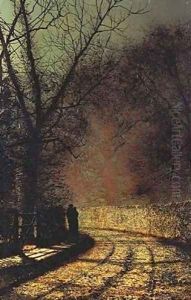 The Lovers I by John Atkinson Grimshaw