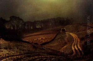 Under The Harvest Moon by John Atkinson Grimshaw