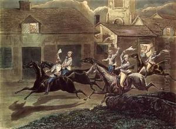The First Steeple Chase On Record - view 1