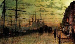 Humber Docks, Hull by John Atkinson Grimshaw