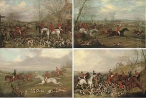 The Meet; Full Cry; Over The Brook; And The Death by Henry Thomas Alken