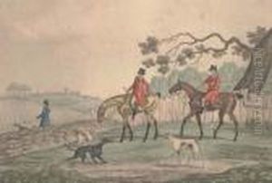 Four Sporting Prints: Going Out; Running In View; Finding; And The Death by Henry Thomas Alken