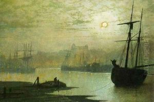 On the Esk, Whitby by John Atkinson Grimshaw