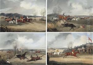 The 1847 Henley-in-arden Steeple Chase by Henry Thomas Alken