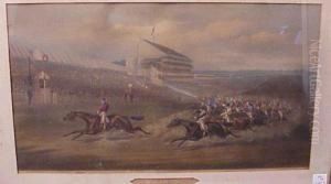 Tattenham Corner And The Winning Post by Henry Thomas Alken