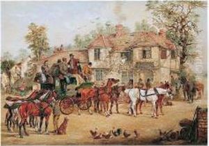 Changing Horses by Henry Thomas Alken