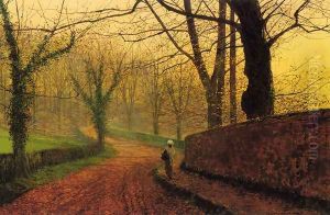 Stapleton Park near Pontefract by John Atkinson Grimshaw