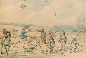A Hawking Party by Henry Thomas Alken