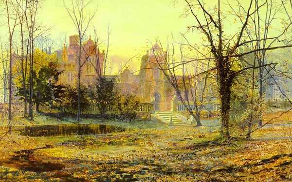 Evening, Knostrop Old Hall - view 1