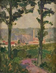 Vue Presumee De La Briqueteriede Stockel by Fernand Allard L'Olivier