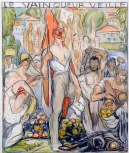 Le Vainqueur Veille by Fernand Allard L'Olivier