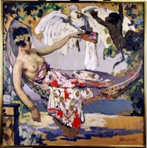 Elegante Dans Un Hamac