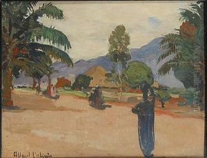 Scene De Rue Au Katanga (congo) by Fernand Allard L'Olivier
