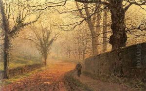 November Afternoon, Stapleton Park by John Atkinson Grimshaw