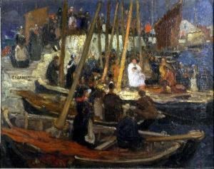 [la Benediction Des Pecheurs, En Bretagne] by Fernand Allard L'Olivier
