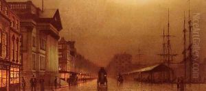Liverpool Customs House by John Atkinson Grimshaw