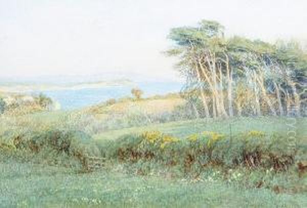 'freshwater Bay From Farringford' (tennyson's House), Isle Of Wight - view 1