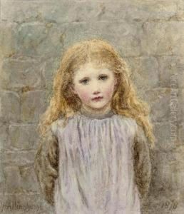 Portrait Of A Young Girl With Flushed Cheeks