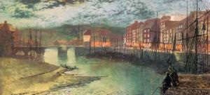 Whitby Docks by John Atkinson Grimshaw
