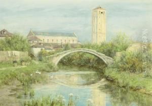 Santa Maria Dell'assunta, Torcello Viewed From The River by Helen Mary Elizabeth Allingham