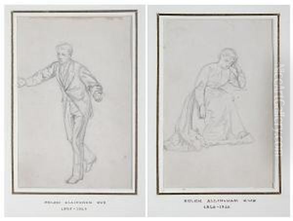 Study Of A Seated Woman, And Another, A Study Of A Man Gesturing - view 1