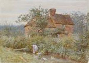 An Old Surrey Cottage by Helen Mary Elizabeth Allingham