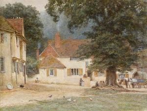 White Horse Inn, Shere, Surrey by Helen Mary Elizabeth Allingham