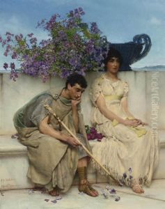 An Eloquent Silence by Sir Lawrence Alma-Tadema