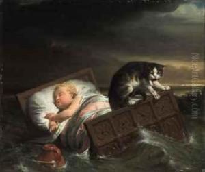 The Inundation Of The Biesbosch In 1421 by Sir Lawrence Alma-Tadema