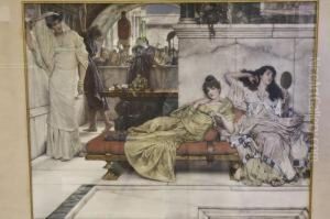 Haremscene by Sir Lawrence Alma-Tadema