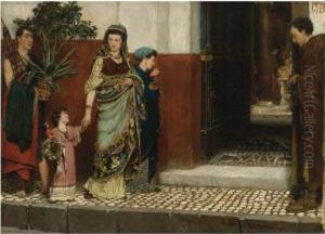 Returning Home From Market by Sir Lawrence Alma-Tadema