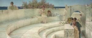 Under The Roof Of Blue Ionian Weather by Sir Lawrence Alma-Tadema