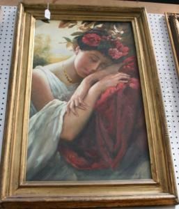 Classical Maiden Sleeping by Sir Lawrence Alma-Tadema