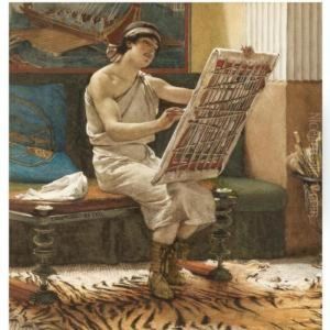 A Roman Artist, The Art Of Drawing by Sir Lawrence Alma-Tadema